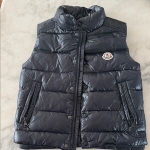 Moncler Navy Puffer Vest